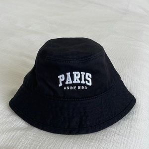 Anine Bing Paris embroidered Cami bucket hat XS/S